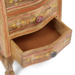 Ailey Handcrafted Boho Mango Wood 3 Drawer Nightstand Natural - Christopher Knight Home -Modern Living Sales GUEST 007c4793 83ee 494e b631 fa0f2186af6c