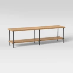 Wood And Metal TV Stand For TVs Up To 60" - Room Essentials™ -Modern Living Sales GUEST 008e6b5f 4d43 465d 8784 80c8ca30ed60