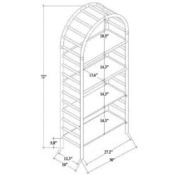 72" Holladay Curved Wooden Bookcase - Threshold™ Designed With Studio McGee 23 72" Holladay Curved Wooden Bookcase - Threshold™ Designed With Studio McGee -Modern Living Sales GUEST 02d306c2 b728 424b 85ec e8a3f4144d26