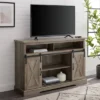 Transitional Sliding Barndoor Highboy TV Stand For TVs Up To 58" - Saracina Home -Modern Living Sales GUEST 09952b11 9d3e 4f27 ace5 ddaf8b753f43