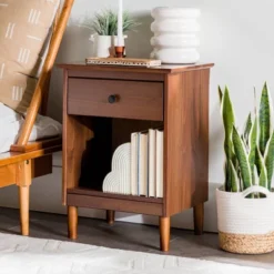 Stiva Classic Mid-Century Modern 1 Drawer Nightstand - Saracina Home 31 Stiva Classic Mid-Century Modern 1 Drawer Nightstand - Saracina Home -Modern Living Sales GUEST 0a4baa60 f488 4a19 804a 1223b4432508