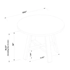 42" Linden Round Wood Dining Table - Threshold™ Designed With Studio McGee -Modern Living Sales GUEST 0c000735 3d37 445d 864f 66166a58d562