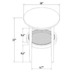 Wood & Cane Round Accent Side Table - Hearth & Hand™ With Magnolia -Modern Living Sales GUEST 0eb2755c d2db 4090 861c f37402a4c9dc