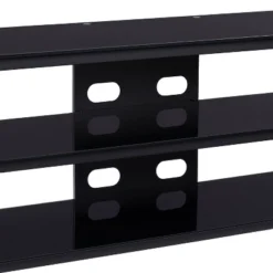 Travers Open Shelves TV Stand For TVs Up To 82" Black - CorLiving -Modern Living Sales GUEST 0edd0c04 1c33 446e b656 8d2c7ae77ed5