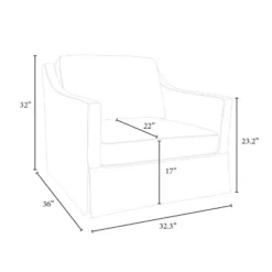 Vivian Park Upholstered Swivel Chair Cream - Threshold™ Designed With Studio McGee -Modern Living Sales GUEST 0f6cc5a6 f1ac 4b5a a69b 5faae524745a