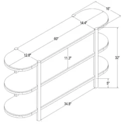 32" Portola Hills 3 Shelf Horizontal Bookcase - Threshold™ Designed With Studio McGee -Modern Living Sales GUEST 10224a77 9df4 4dff 8a55 6ba2c16aea4a