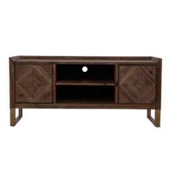 Glacerad Reclaimed Wood Media Console For TVs Upto 50" Brown - Aiden Lane -Modern Living Sales GUEST 10577ca1 eece 4bb1 a643 602f18865675