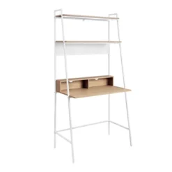 36" Writing Desk With Open Storage Ladder Bookshelf - Saracina Home -Modern Living Sales GUEST 108fd04d 734b 4161 811d 43686b237442
