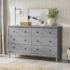 Stiva Classic Mid-Century Modern Horizontal 6 Drawer Dresser - Saracina Home -Modern Living Sales GUEST 1552172c 8955 45f1 8875 f64c868752ab