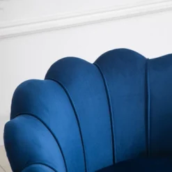 HomCom Elegant Velvet Upholstered Accent Leisure Club Chair With Gold Metal Legs -Modern Living Sales GUEST 17944fc6 ba91 4e26 a8d8 2453f7f19394