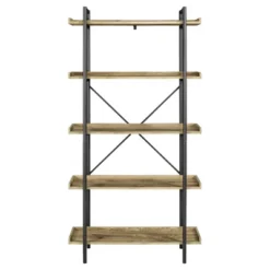 68" 5 Tray Shelf Urban Pipe X Back Bookshelf - Saracina Home -Modern Living Sales GUEST 18cd1433 31a3 4be1 8f59 f88c9c732217