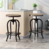 2pc Farmdale Industrial Firwood Adjustable Height Swivel Counter Height Barstools Antique Natural/Pewter - Christopher Knight Home -Modern Living Sales GUEST 193aa42d c331 4233 91fa b91d90481951