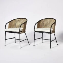 2pc Westcliff Seagrass Dining Chairs - Threshold™ Designed With Studio McGee -Modern Living Sales GUEST 1a2c5a36 ead8 4159 ba47 2d514011b1c4