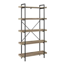 68" 5 Tray Shelf Urban Pipe X Back Bookshelf - Saracina Home -Modern Living Sales GUEST 1ba76728 7bd1 44dc b91f 1adf495caa27