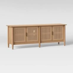 Wood & Cane Media Console - Hearth & Hand™ With Magnolia -Modern Living Sales GUEST 1c1dca7b 1736 48f4 8e86 9e4c0d154a61