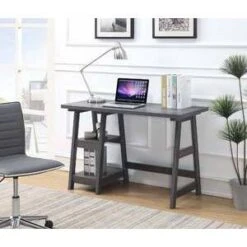 Designs2Go Trestle Desk With Shelves - Breighton Home -Modern Living Sales GUEST 204091a6 35d3 4bb3 97d7 19aa8bbaacad