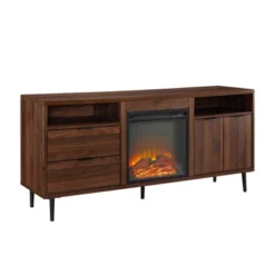 Ronan Modern Storage With Electric Fireplace TV Stand For TVs Up To 65" - Saracina Home -Modern Living Sales GUEST 229092b1 976f 4913 8304 23d0e5f7b5c4