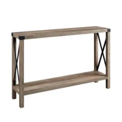 Sophie Rustic Industrial X Frame Entry Table - Saracina Home -Modern Living Sales GUEST 2292a929 879a 40c9 b1e6 a320c41470f7