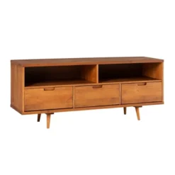 Cara Mid-Century Modern 3 Drawer TV Stand For TVs Up To 65" - Saracina Home -Modern Living Sales GUEST 241ada7f b656 42b7 bb94 c1208b3efb6f
