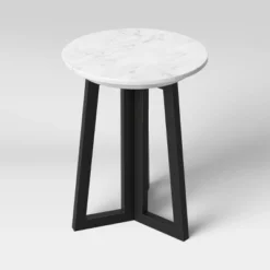 Altavista Round Marble End Table White - Threshold™ -Modern Living Sales GUEST 2758c8eb 8d8e 4972 8d46 eafeb11b9283