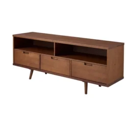 Cara Mid-Century Modern 3 Drawer TV Stand For TVs Up To 65" - Saracina Home -Modern Living Sales GUEST 27a24018 e7a9 4d99 88df 5f5a13923937