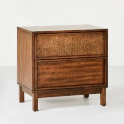 Wood & Cane Transitional Nightstand - Hearth & Hand™ With Magnolia -Modern Living Sales GUEST 27e1b45f d228 494b a9ec 75b5bcedc7f2