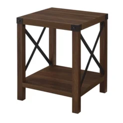 Sophie Rustic Industrial X Frame Side Table - Saracina Home -Modern Living Sales GUEST 2eab057f bcba 405f a0cf 6f98e2aca435
