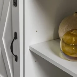 Transitional Sliding Barndoor Highboy TV Stand For TVs Up To 58" - Saracina Home 30 Transitional Sliding Barndoor Highboy TV Stand For TVs Up To 58" - Saracina Home -Modern Living Sales GUEST 2ec80a84 9305 4427 a645 b2081089efba