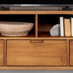 Cara Mid-Century Modern 3 Drawer TV Stand For TVs Up To 65" - Saracina Home -Modern Living Sales GUEST 30f7263f 97ce 4f00 8ef8 2c956afbc0e9