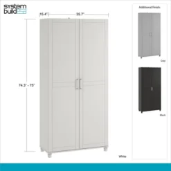 Welby 36" Utility Storage Cabinet - Room & Joy -Modern Living Sales GUEST 333a5c90 ad1e 477d 8933 ef9a68012216
