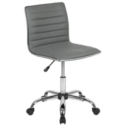 Emma And Oliver Low Back Designer Armless Ribbed Swivel Task Office Chair 33 Emma And Oliver Low Back Designer Armless Ribbed Swivel Task Office Chair -Modern Living Sales GUEST 34b755b6 b6f9 4005 adb2 3a20d34ebc77