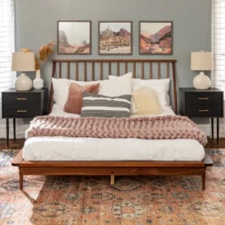 Boho Solid Wood Spindle Platform Bed - Saracina Home 29 Boho Solid Wood Spindle Platform Bed - Saracina Home -Modern Living Sales GUEST 34e37aae 945b 4e1c b588 d216ba7b0bcd