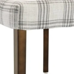 2pk Harman Contemporary Upholstered Plaid Dining Chairs Gray/Light Beige/Brown - Christopher Knight Home -Modern Living Sales GUEST 35141c91 87c1 4e53 bd90 569788f6235a