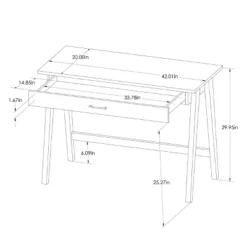 Paulo Wood Writing Desk With Drawer - Threshold™ -Modern Living Sales GUEST 3523b949 cdf7 44af ba99 a848cef26b34