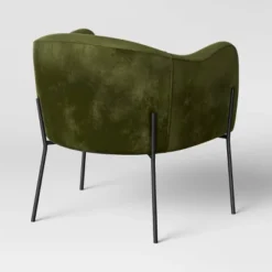 Gladden Rounded Back Anywhere Chair Dark Green - Threshold™ -Modern Living Sales GUEST 3626b6f8 9117 453d ba49 abf970c92318