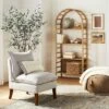 72" Holladay Curved Wooden Bookcase - Threshold™ Designed With Studio McGee -Modern Living Sales GUEST 36cf8426 d595 4723 a170 a967bfc097f3