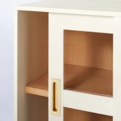 32" Promontory Sliding Glass 2 Door Cabinet - Threshold™ Designed With Studio McGee -Modern Living Sales GUEST 398e0eec bec3 45c1 95e7 a8239c467b48