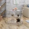 Yves Acrylic Bar Trolley Clear - Christopher Knight Home -Modern Living Sales GUEST 39d8eb47 5c32 41b3 9271 4a238c9de54e