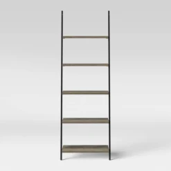 72" Loring 5 Shelf Leaning Bookshelf - Threshold™ -Modern Living Sales GUEST 3b2af214 2cb4 4112 aa0d 454af67e18fa