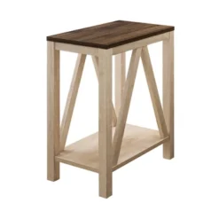 Taylen A Frame Farmhouse Open Storage Side Table - Saracina Home -Modern Living Sales GUEST 3df789ae 3a0b 4805 a0b3 5cbdbb3d034b