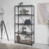 63" 4 Shelf Industrial Transitional Tall Bookshelf - Saracina Home -Modern Living Sales GUEST 42e64f0b 65ee 4392 87ff 7f720fd98ee0