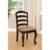 Set Of 2 Danburn Floral Accented Ladder Back Side Chair Dark Walnut - HOMES: Inside + Out -Modern Living Sales GUEST 4326f7da 162e 4bc2 9831 f287ee663794