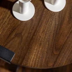 Wrightson Urban Industrial Faux Wrap Leg Round Side Table - Saracina Home -Modern Living Sales GUEST 456673d7 f467 4828 bd8a ae55f8658639