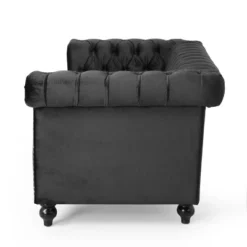 Brinkhaven Modern Glam Tufted Velvet Loveseat With Nailhead Trim - Christopher Knight Home -Modern Living Sales GUEST 46ebb8a8 cefc 48b5 8052 51382232abce