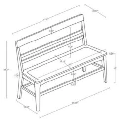 Wood Ladder Back Bench - Hearth & Hand™ With Magnolia -Modern Living Sales GUEST 46efa1ae da8d 491f b419 88f9c667e10a