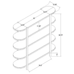 57" Portola Hills 5 Shelf Horizontal Bookcase - Threshold™ Designed With Studio McGee -Modern Living Sales GUEST 4a1c7b50 180c 4afa a05b f287b4db2a71