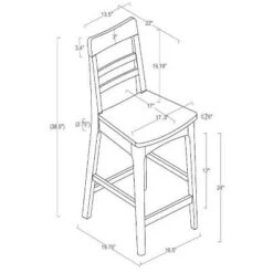 2pk Wood Ladder Back Counter Stool - Hearth & Hand™ With Magnolia -Modern Living Sales GUEST 501b822c a2fd 461d aa13 130aba448f95