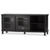 Walda Wood Cabinet With 2 Sliding Doors And 1 Drawer TV Stand For TVs Up To 60" Dark Brown/Gray - Baxton Studio -Modern Living Sales GUEST 52e6c1a5 581e 4234 a534 2d067179cc34