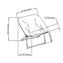 Folding Dish Kids’ Chair - Pillowfort™ -Modern Living Sales GUEST 53cafdeb cd12 4604 8d7b b3a6678386a0