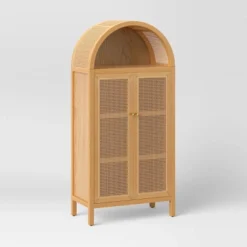 Woven Arched Wood Cabinet - Threshold™ -Modern Living Sales GUEST 55ee5cc0 3aff 4967 be03 2e31c724f280